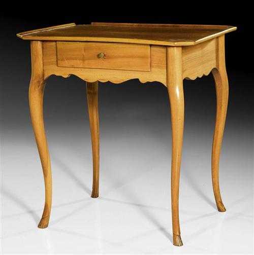 Appraisal: CHERRY WOOD SIDE TABLE late Louis XV Bern th century