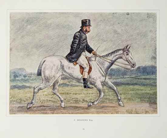 Appraisal: Massey Frank E Portrait Sketches of Cheshire Hunting Men from