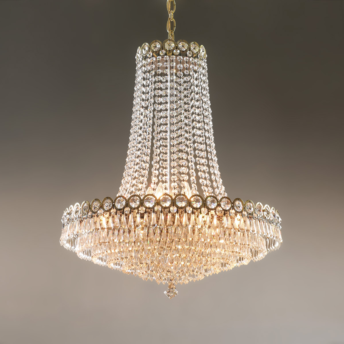 Appraisal: SCHONBECK CRYSTAL CHANDELIER Approx '' h x '' w Additional