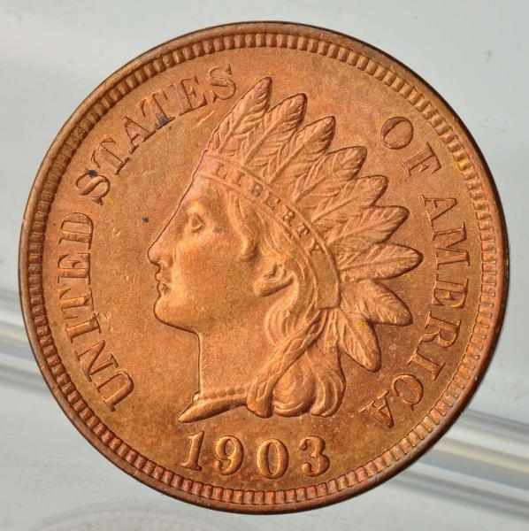 Appraisal: Indian Head Cent Description Nice red color