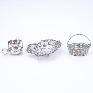 Appraisal: Grouping of Three Sterling and Silver Plate Tableware Includes Gorham