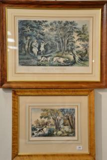 Appraisal: Nathaniel Currier two hand colored lithographs After F F Palmer