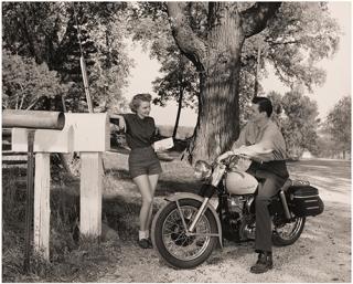 Appraisal: Collection of Harley-Davidson Motorcycle Photographs Two Featuring Peter Fonda Circa