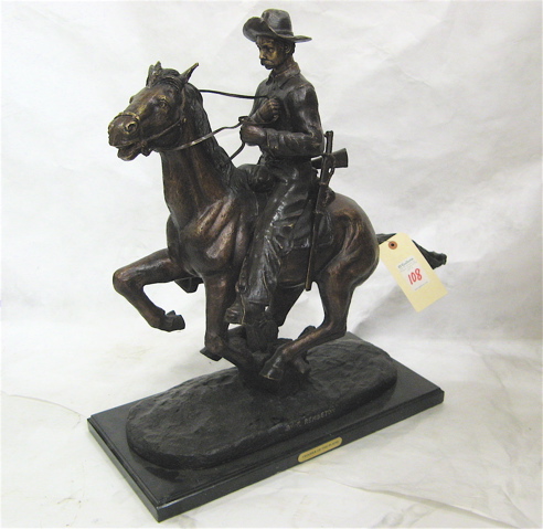 Appraisal: AFTER FREDERIC SACKRIDER REMINGTON American - Trooper of the Plains