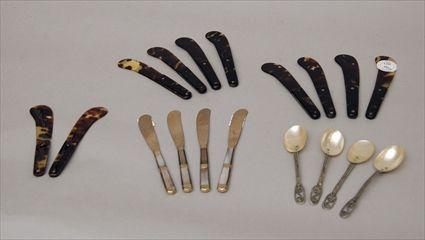 Appraisal: Group of Tortoiseshell and Mother-of-Pearl Flatware Provenance from the Estate