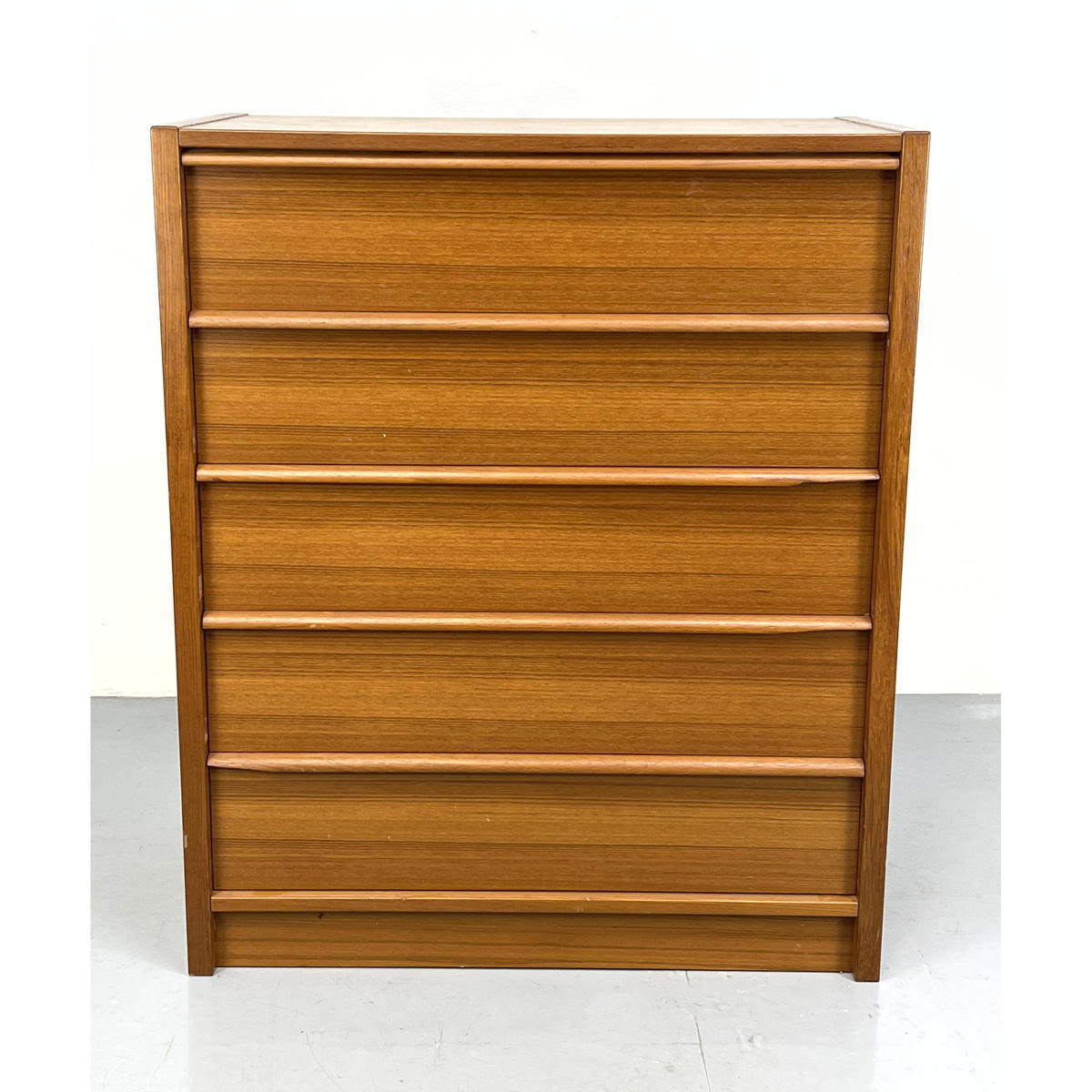 Appraisal: Danish Modern Teak Drawer Dresser Chest Clean Minimal Lines Label