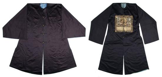 Appraisal: A Group of Two Chinese Silk Mens Surcoats Length of