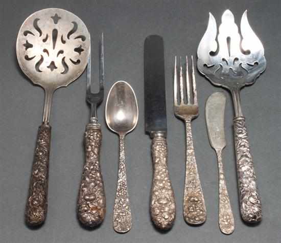 Appraisal: Group of American sterling silver flatware in the ''Rose'' pattern