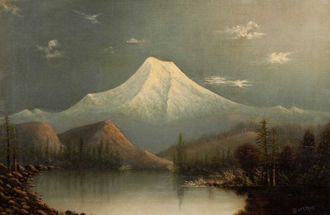 Appraisal: ELIZA BARCHUS OIL ON CANVAS Oregon - Mount Hood at