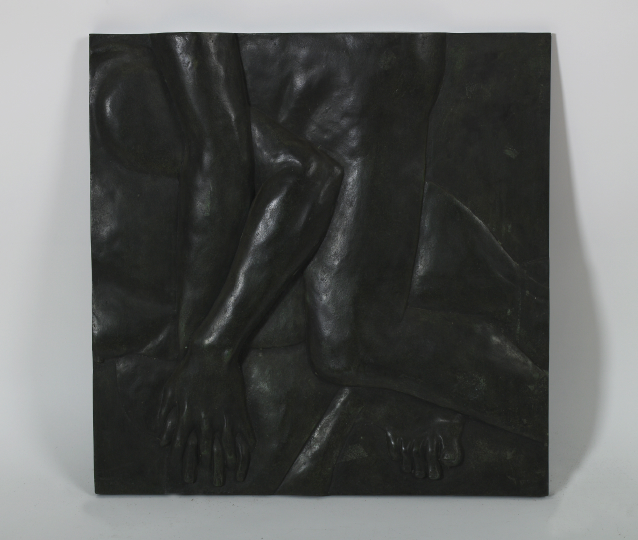 Appraisal: Xavier Medina-Campeny Spanish b Large patinated bronze plaque of tangent