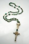 Appraisal: ROSARY BEADS - th C fine gilded silver wirework and