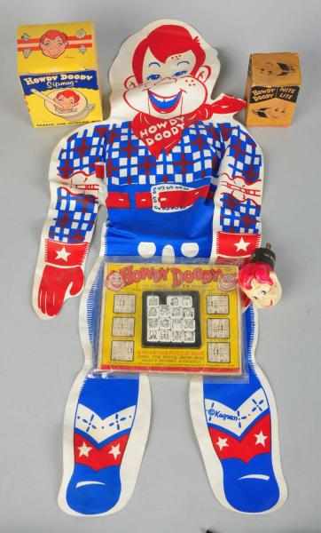 Appraisal: Lot of Howdy Doody Character Items Includes one puzzle on