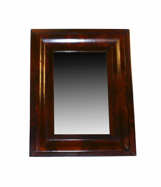 Appraisal: A mahogany ogee mirror height in width in