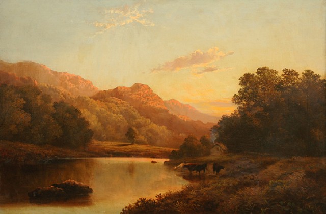 Appraisal: Francis Muschamp British active - Sunset at Beddgerlert Wales circa