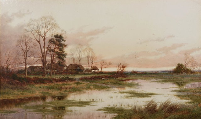 Appraisal: Curtius Duassut British act - The flooded field signed and