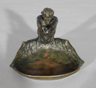 Appraisal: Emmanuel A Cavacos bronze incense burner Emmanuel A Cavacos French