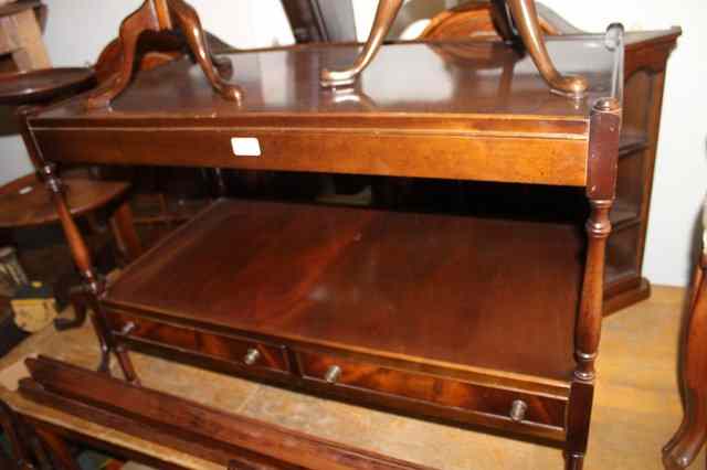 Appraisal: A COLLECTION OF MISCELLANEOUS FURNITURE including a reproduction two tier