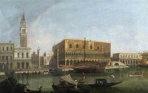 Appraisal: ITALY TH CENTURY View of Venice with the Doge's palace