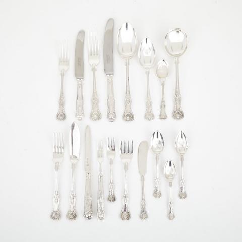 Appraisal: English Silver Kings Pattern Flatware Service Cooper Bros Sons Sheffield