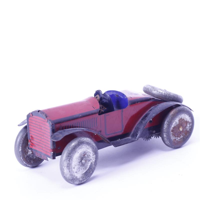 Appraisal: Marx Rex Racer Windup Spring Motor Car with driver L