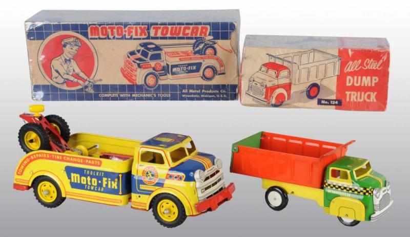 Appraisal: Lot of Pressed Steel Wyandotte Truck Toys Description American Includes