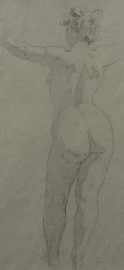 Appraisal: Norman Lindsay - Nude pencil signed 'NL' lower right x