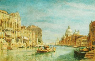 Appraisal: EDWARD ALFRED GOODALL - The Grand Canal Venice watercolour and