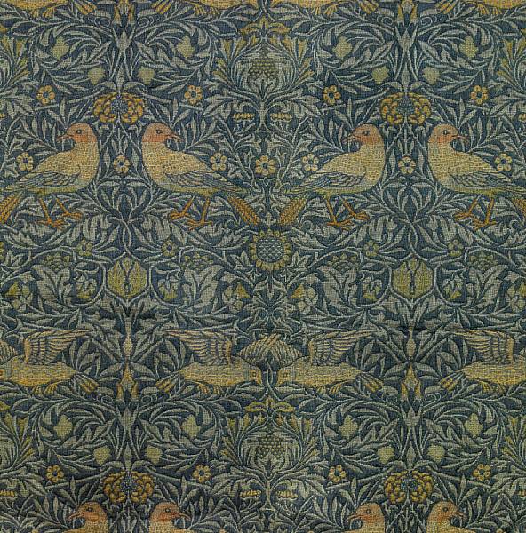 Appraisal: A group of seven William Morris Bird pattern drapes designed