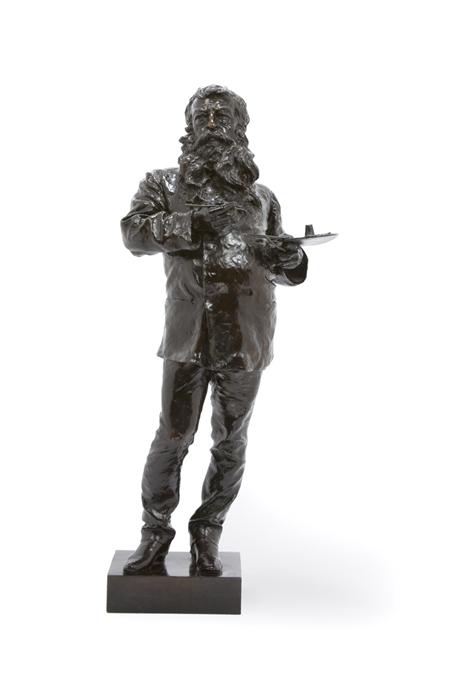 Appraisal: Italian Bronze Figure of a Painter Estimate -