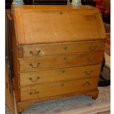 Appraisal: Georgian Style Fruitwood Slant Front Desk Estimate -