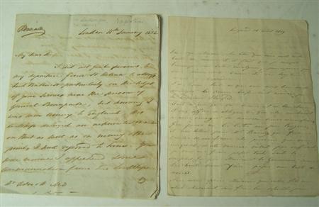 Appraisal: Napoleon -- Lowe Sir Hudson Autograph letter signed to My