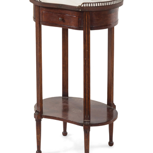 Appraisal: A Louis XVI Style Mahogany Side Table Late th Early