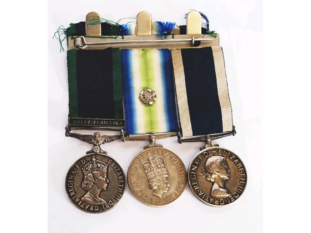 Appraisal: SOUTH ATLANTIC MEDAL WITH ROSETTE AND TWO OTHER MEDALS awarded