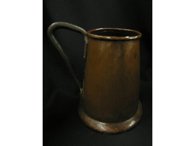 Appraisal: Stickley Copper Arts Crafts Tankard handhammered tall mark only