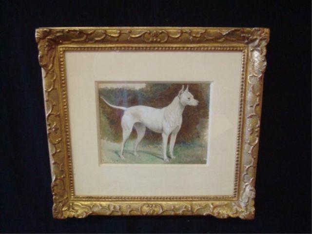 Appraisal: BURTON BARBER C W C of Bull Terrier SILVA Signed