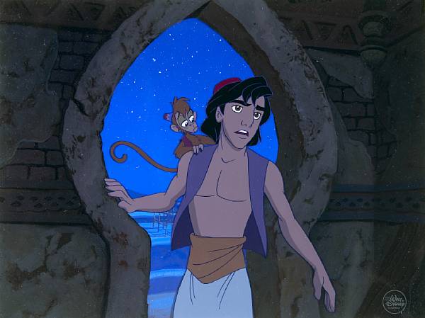 Appraisal: A Walt Disney celluloid from Aladdin gouache on celluloid the