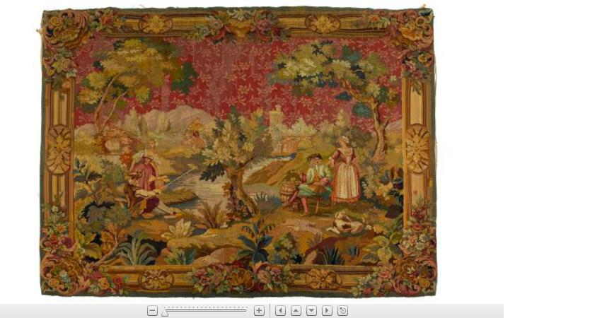 Appraisal: French Aubusson tapestry th century