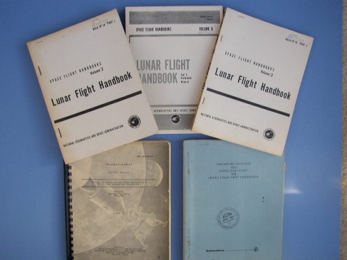 Appraisal: Space Navigation Library Set of five documents related to space