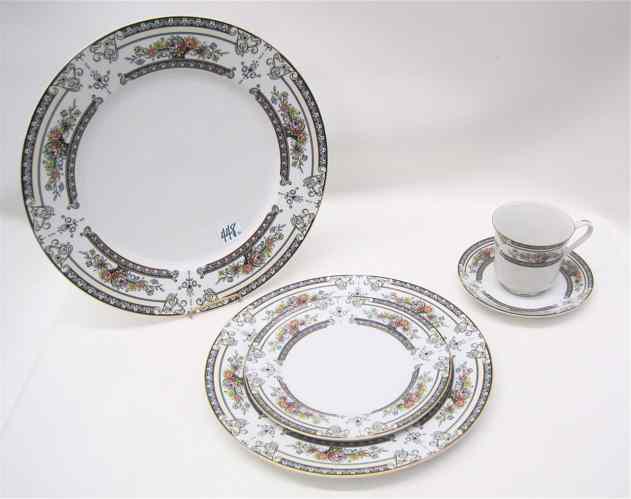 Appraisal: FORTY-FOUR PIECE MIKASA CHINA SET service for eight in the