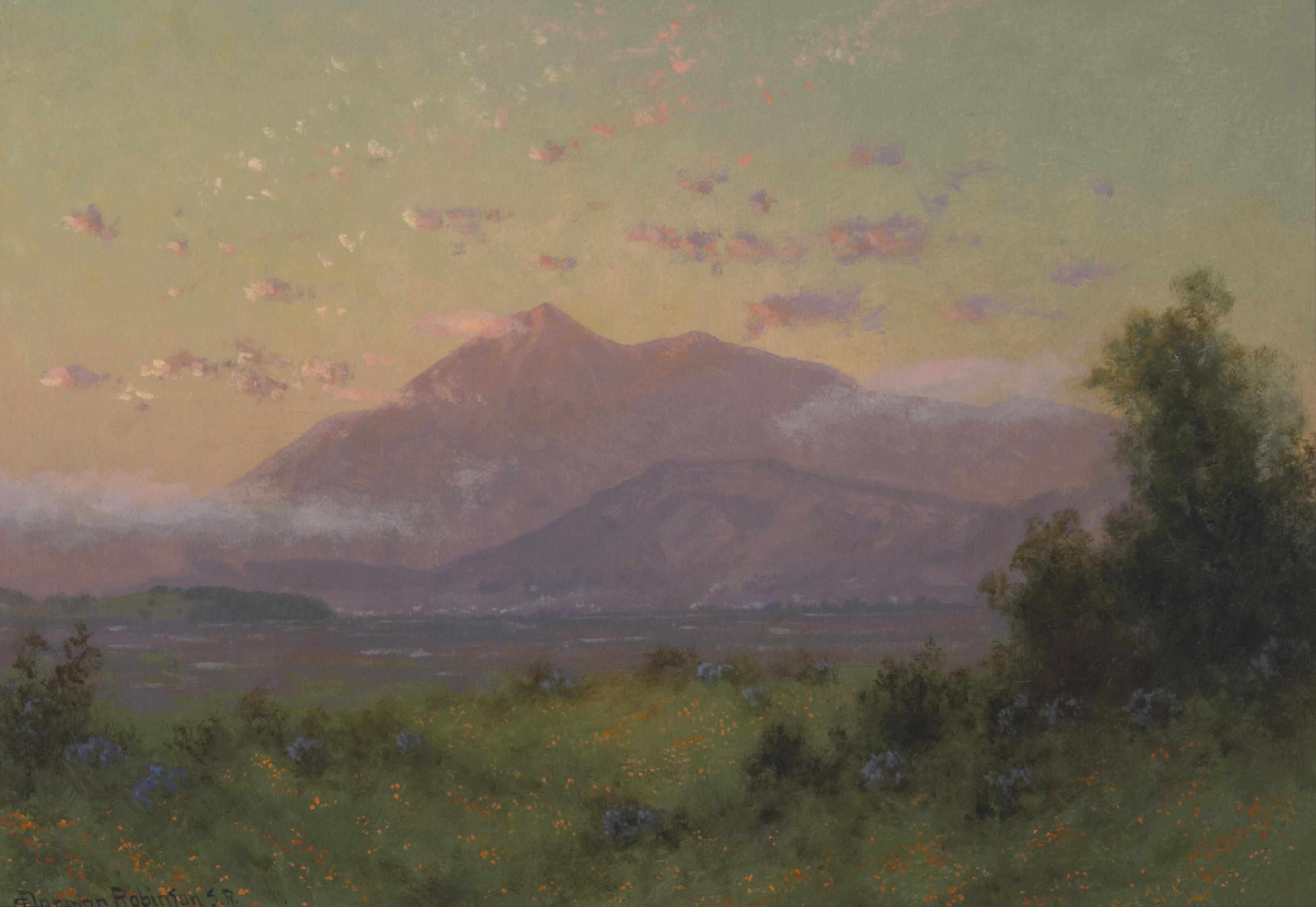 Appraisal: Charles Dormon Robinson American - Sunset on Mount Tamalpais Springtime