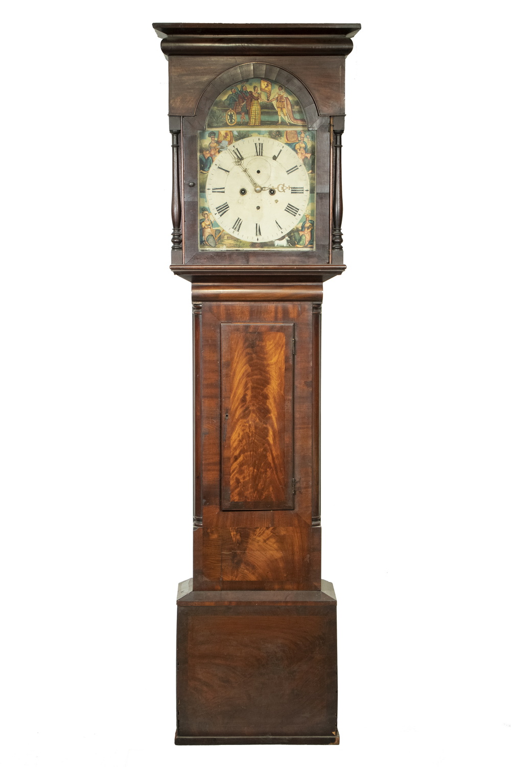 Appraisal: TALL CLOCK COMMEMORATING THE UNION OF GREAT BRITAIN IN Mahogany