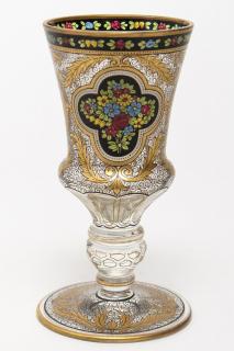 Appraisal: Bohemian Glass Hand Possibly Moser H