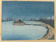 Appraisal: Two Japanese watercolours probably th century one believed to depict