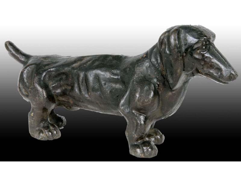 Appraisal: Dachshund Dog Cast Iron Doorstop Description - '' x -