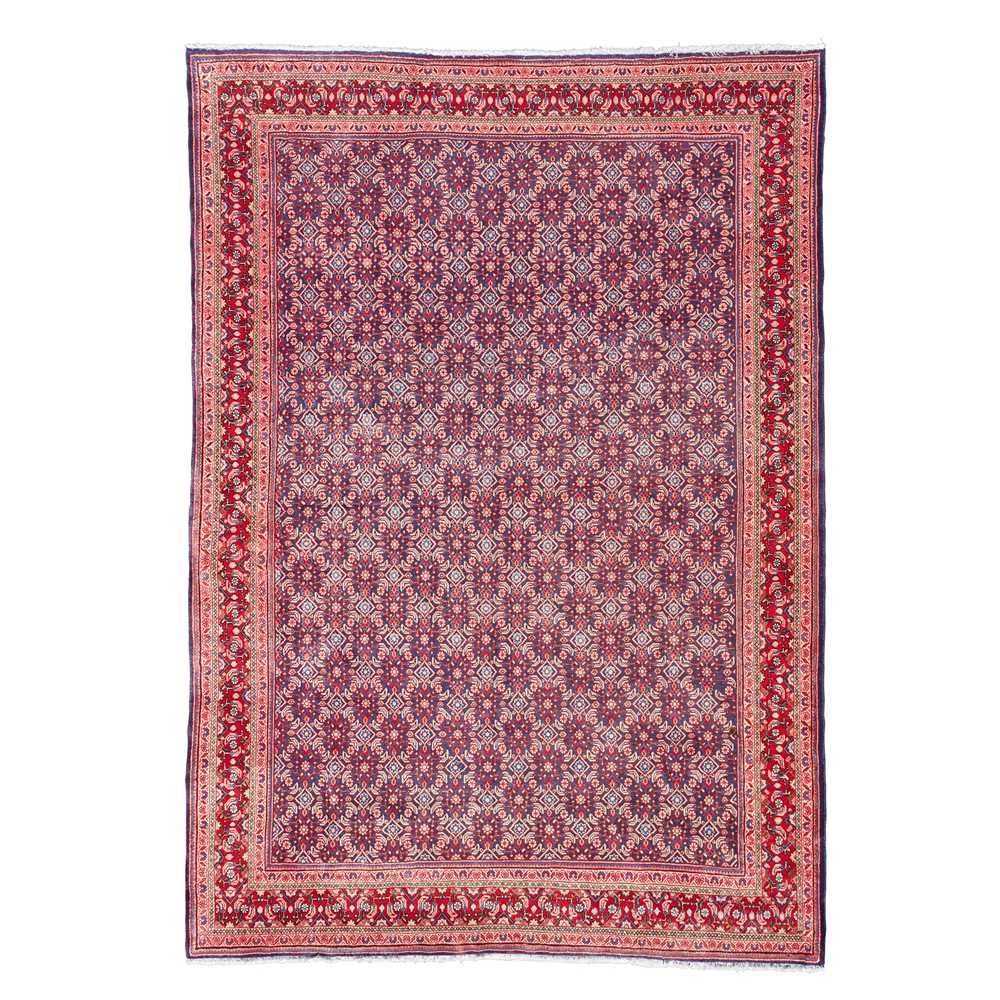 Appraisal: SAROUK CARPET WEST PERSIA LATE TH CENTURY the indigo field