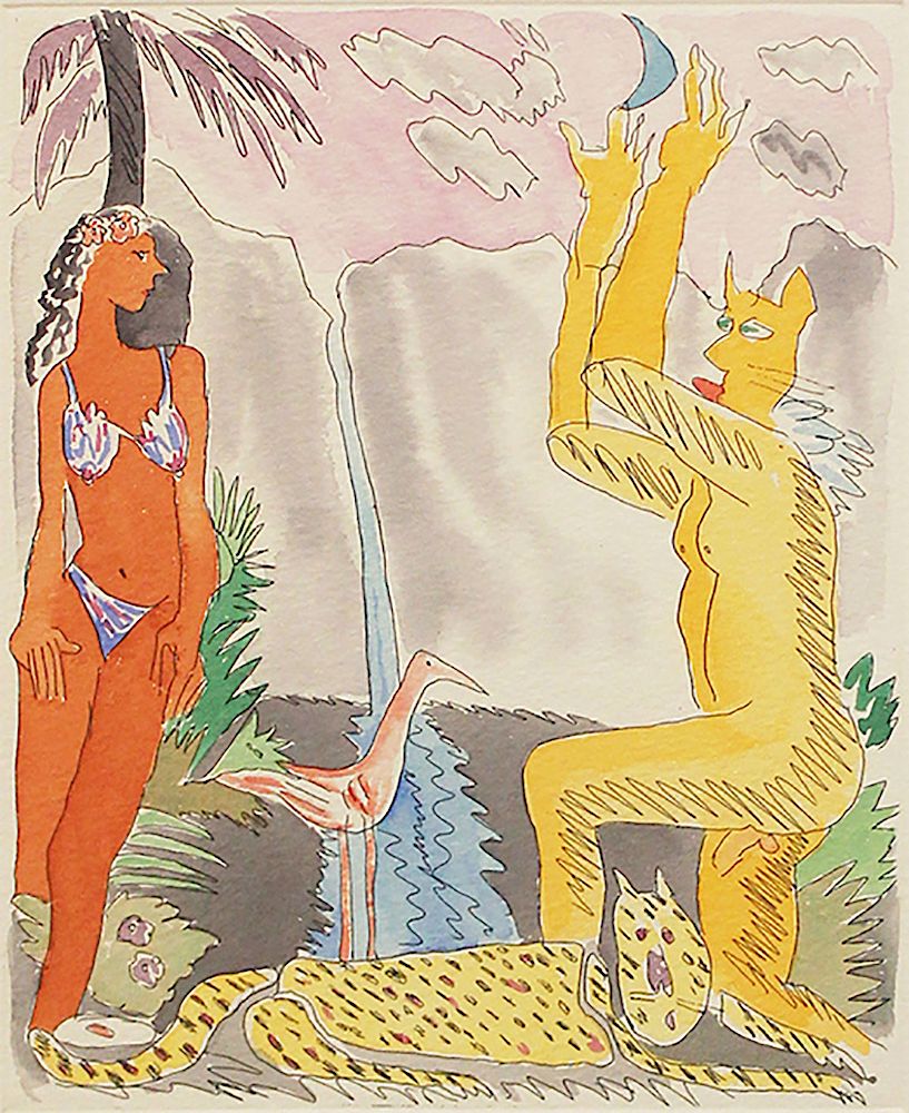 Appraisal: CARLOS ALMARAZ Lot of Two Untitled Bikini Hand colored etchings