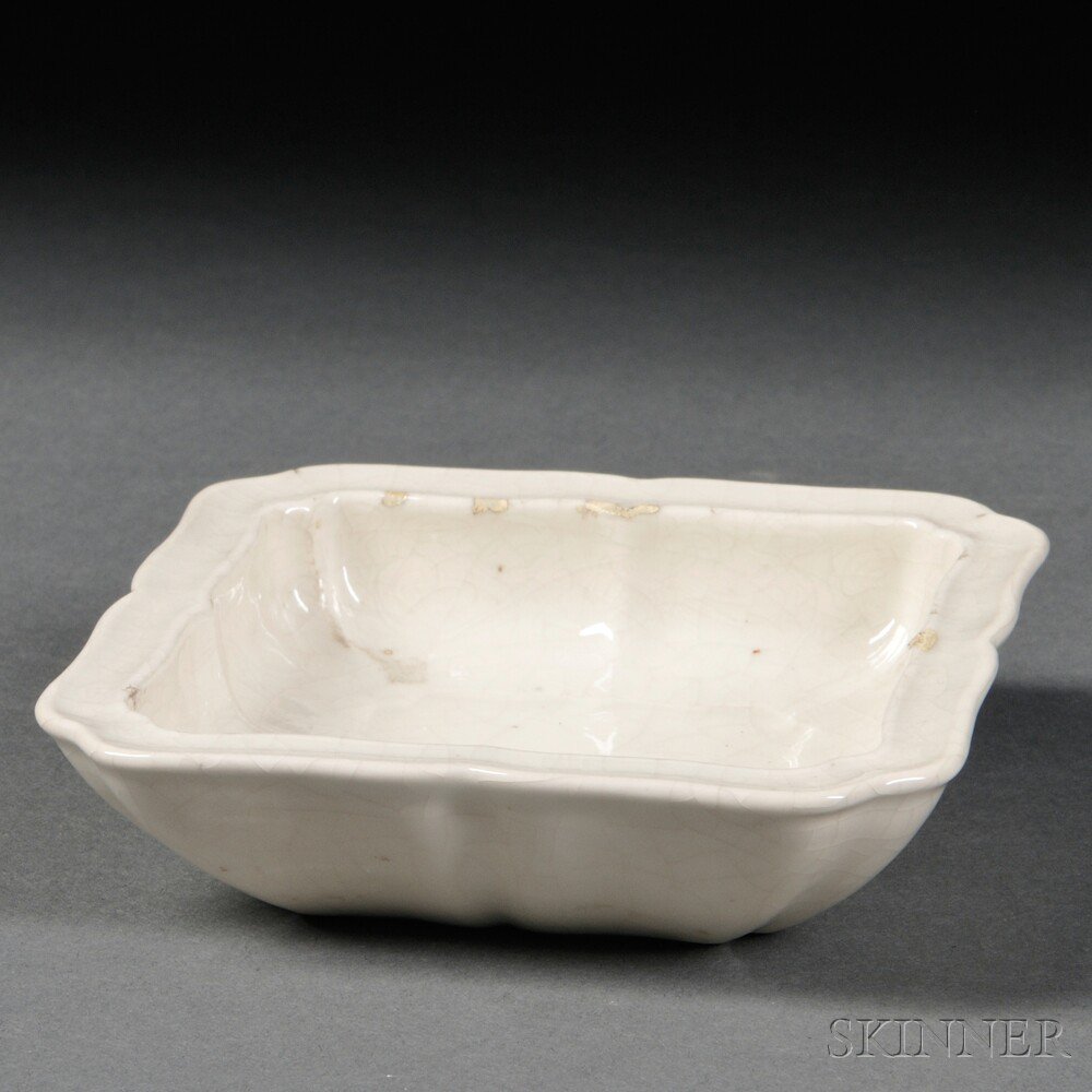 Appraisal: Ding-type Brush Washer China Song Dynasty style decorated with auspicious