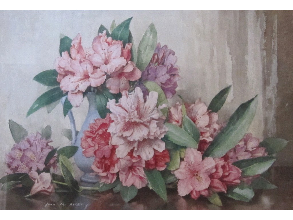 Appraisal: JOHN MACDONALD AIKEN RSA RI ARE - Watercolour still life