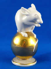 Appraisal: A Rosenthal ceramic figure of a white mouse on a