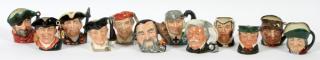 Appraisal: ROYAL DOULTON PORCELAIN TOBY MUGS TWELVE ROYAL DOULTON PORCELAIN TOBY